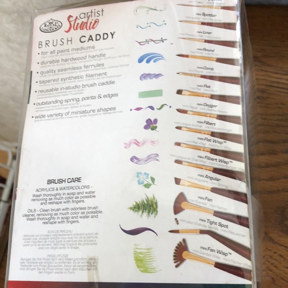 NEW 24 piece all media artist brush set with brush caddy.  By Royal Langnickel - Picture 3 of 7